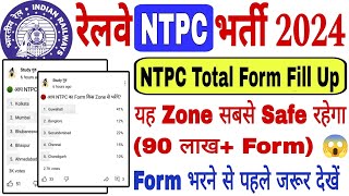 🔥 RRB NTPC Total Form Fill Up 2024 Graduate amp Under Graduate  NTPC 90 लाख Form पड़ेंगे 🙄 [upl. by Gannon17]