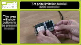 Set point limitations on a Eurotherm 3200 controller [upl. by Ahsim]