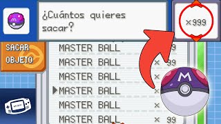 COMO TENER MASTER BALL INFINITAS EN POKEMON ROJO FUEGO Y VERDE HOJA EN ANDROID MY BOY [upl. by Doolittle]