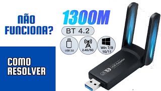 Adaptador USB Wifi não encontra a rede wifi 5GHZ [upl. by Akenom]