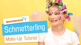 Schmetterling schminken  buttinette TV MAKEUP TUTORIAL [upl. by Akinahs]