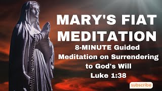 Embracing Divine Plan Mother Marys Fiat In 8 Minutes Meditation  The Meditative Christian [upl. by Medea]