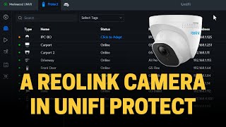 Use almost any camera with Unifi Protect [upl. by Bruni861]