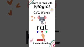 CVC Words  Phonics for Kids phonicsreading [upl. by Ok]