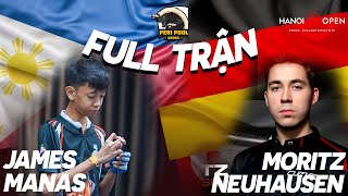 Full Trận  James Manas vs Neuhausen  Giải billiards Peri 9Ball Open 2023  Table TV [upl. by Garrott]