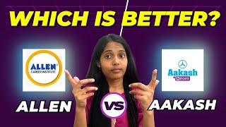 Allen vs Aakash coaching for neet  Fees  Scholarship  Test series neet explore medical [upl. by Etireugram440]