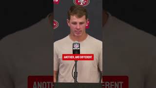 Brock Purdy on the 49ers offense being outplayed by the Vikings defense nfl 49er vikings [upl. by Ecinnaj]