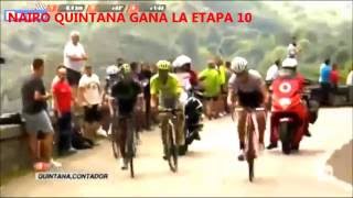 NAIRO QUINTANA GANA ETAPA 10 DE LA VUELTA A ESPAÑA 2016  LUGONES  LAGOS DE COVADONGA [upl. by Basham]