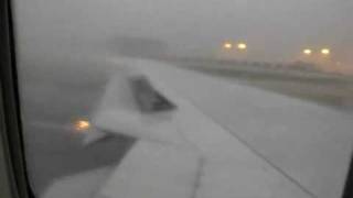 Crazy dangerous takeoff 767 in severe storm [upl. by Atinreb]