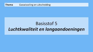 VMBO 4  Gaswisseling en uitscheiding  Basisstof 5 Luchtkwaliteit en longaandoeningen  8e editie [upl. by Ahseihs643]