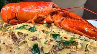 HOW TO MAKE TUSCAN LOBSTER PASTA [upl. by Buine205]