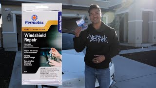 How to fix your Tesla Model 3 windshield crack with a 10 Permatex Windshield Repair [upl. by Rimas]