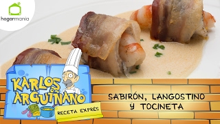 Receta de Sabirón langostino y tocineta por Karlos Arguiñano [upl. by Rafael714]