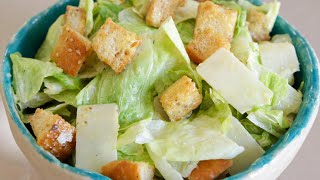 Healthy Chicken Caesar Salad Recipe  MY FAVORITE [upl. by Bibbie]