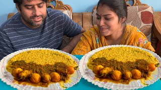 SPICY EGG VONA amp KHICHURI EATING CHALLENGE 🥚🥘 EATING COMPETITION [upl. by Lynde]