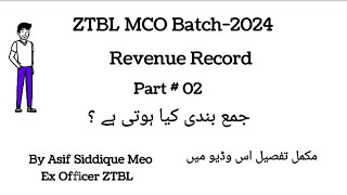 جمع بندی  فرد ملکیت  How to read Jama Bandi   ZTBL MCO [upl. by Einreb]