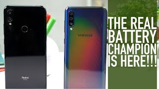 Redmi Note 7 Pro vs Galaxy A50 Ultimate Comparison PUBG  Battery Test  Charging Speed  Hindi [upl. by Apeed364]