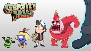 Gravity Falls Size Comparison  Biggest Characters of Gravity Falls  Satisfying Video [upl. by Doro]