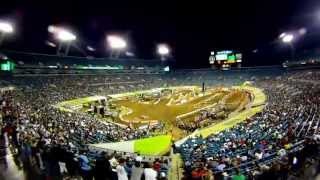 GoPro HD Jacksonville Race Monster Energy Supercross 2011 [upl. by Trueman]