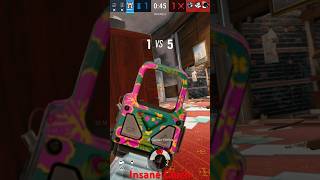 Clutch 1v5 in Tom Clancy’s Rainbow Six Siege gaming full vid on my second channel [upl. by Thay]