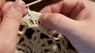 Arcanoweave Doily Tutorial  rounds 70 71 72 73  english amp español [upl. by Damick916]