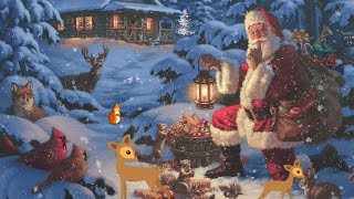 Christmas music Peaceful music quotChristmas Forestquot by Tim Janis and artwork by Corbert Gauthier [upl. by Anile690]