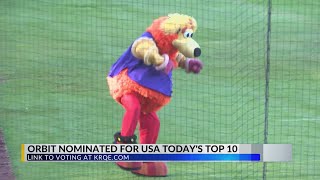 Isotopes mascot Orbit nominated for USA Todays 10 Best [upl. by Talanta730]