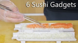 6 SUSHI GADGETS  to help you make great sushi [upl. by Barlow]