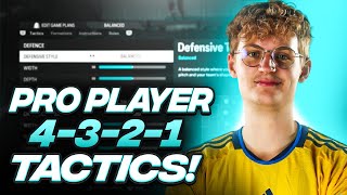 PRO PLAYER OLLELITO META 4321 FORMATION amp CUSTOM TACTICS  EAFC 24 ULTIMATE TEAM [upl. by Ettedo]