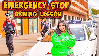 Nervous Minaals Emergency Stop Driving Lesson [upl. by Ritz]