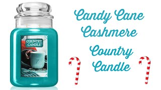 Country Candle Review Candy Cane Cashmere by Kringle Candle [upl. by Mulvihill781]