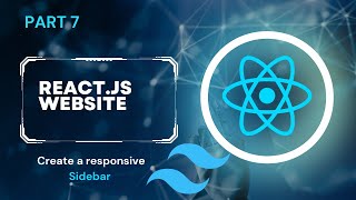 Create a responsive sidebar with dropdowns using Tailwind CSS  Create a website with React pt7 [upl. by Kiersten747]