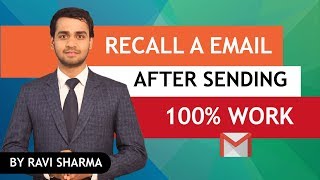 Recall Sent Email In Gmail  In 30 Seconds  Gmail Tutorial  Hindi [upl. by Noved]