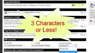 How to file a Free Form 2290 VIN Correction [upl. by Eeryn441]