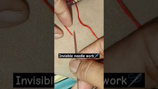 Invisibleneedle needlework stitching tailoringeasyasan tarika embroidery sewingsewing [upl. by Niras146]