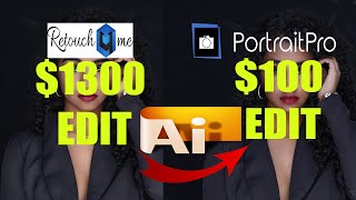 ai portrait editing software 1300 VS 100 Portrait Pro 24 vs Retouch4me [upl. by Hendrik393]