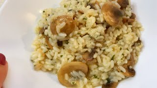 RISOTTO CON FUNGHI CHAMPIGNON RICETTA SEMPLICE E VELOCE  ASMR [upl. by Sabec352]