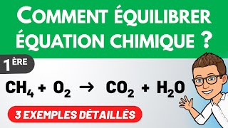 Équilibrer ajuster une équation chimique ✅ 1ère spé  Physique Chimie [upl. by Stephania]