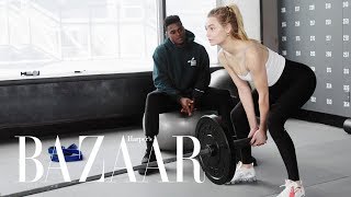 How to Work Out Like a Victorias Secret Model at the Gym  Harpers BAZAAR [upl. by Mord]