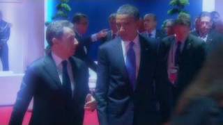 Obama Sarkozys open mic mishap [upl. by Pren]