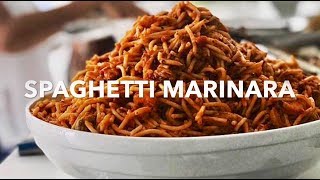 SPAGHETTI MARINARA Super easy amp delicious [upl. by Aikan721]