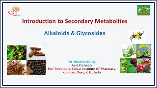 quotIntroduction to Secondary Metabolites Alkaloids amp Glycosidesquot [upl. by Kendell]