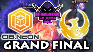 GRAND FINAL  OBNEON vs PHOENIX GAMING  NEW YEAR HOLY WAR DOTA 2 [upl. by Tollman]