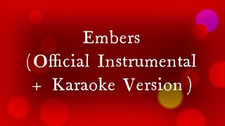 Owl City  Embers Official Instrumental  Karaoke Version [upl. by Odidnac]