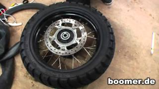 Reifenwechsel tyre fitting BMW F 800 GS [upl. by Stefano197]