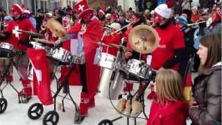 Schweizer Band  FIS Ski Jumping World Cup  GarmischPartenkirchen Germany  01012013 3 [upl. by Atalie]