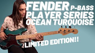 LIMITED EDITION Fender Player Series PBass Ocean Turquoise  Kris Super Rad Bass Demos [upl. by Ramon]