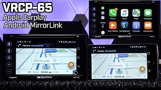 Soundstream VRCP65  65quot Double DIN with Android MirrorLink amp Apple Carplay [upl. by Thorin]