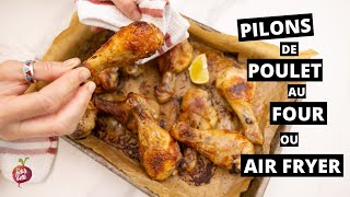 PILON DE POULET AU FOUR 🐓 OU AIR FRYER [upl. by Namlaz849]