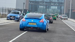 Nissan 370Z w Invidia Straight Pipe Exhaust  LOUD Accelerations Revs amp Powerslides [upl. by Nitsoj]